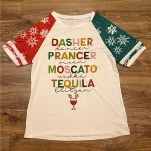 Funny Christmas Tee Womens M